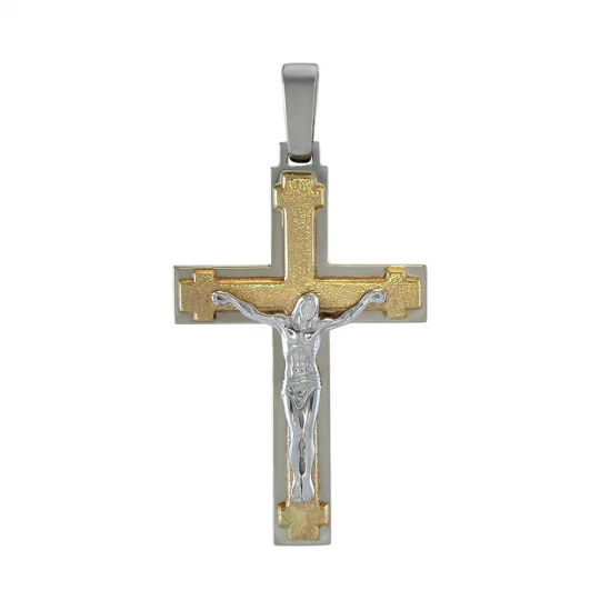 Крест из белого золота