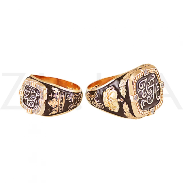 Обручальное кольцо "Королевская изысканность" с бриллиантами Photo-2