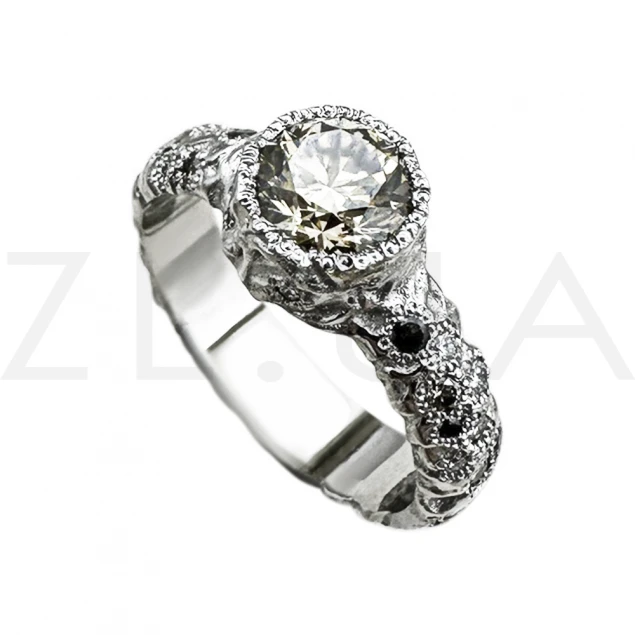 Помолвочное кольцо с текстурой Photo-1