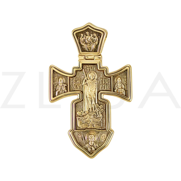 Хрест "Moрський" в лимоном золоті