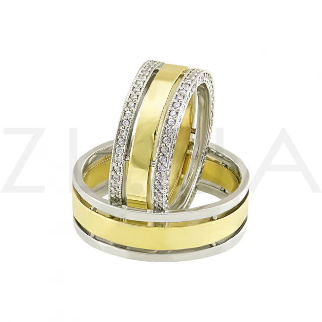 Обручальное кольцо "Подарок Афродиты" с бриллиантами  Photo-2
