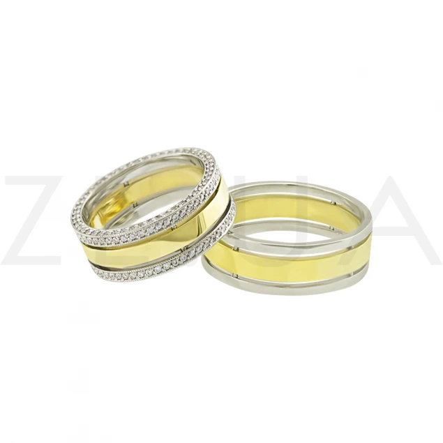 Обручальное кольцо "Подарок Афродиты" с бриллиантами  Photo-1