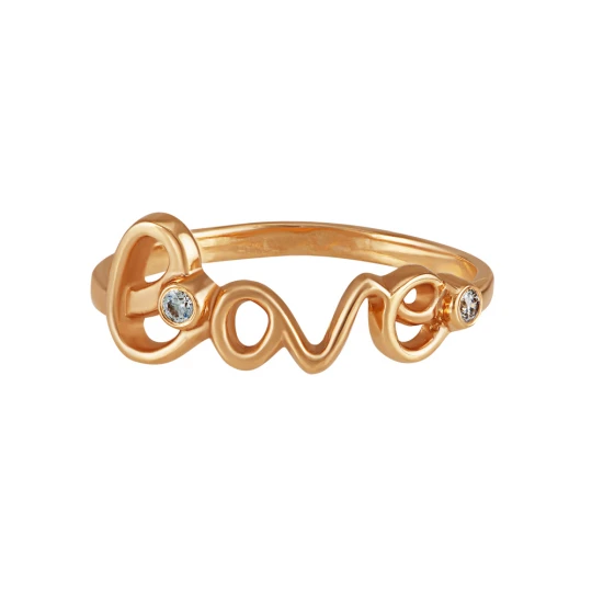Кольцо "Любовь" с бриллиантами