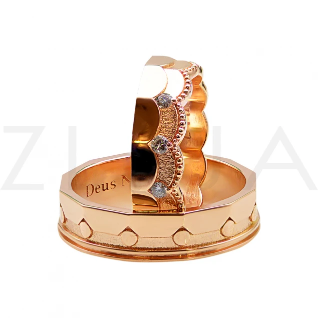 Обручальные кольца "Королевские грани" с бриллиантами Photo-2