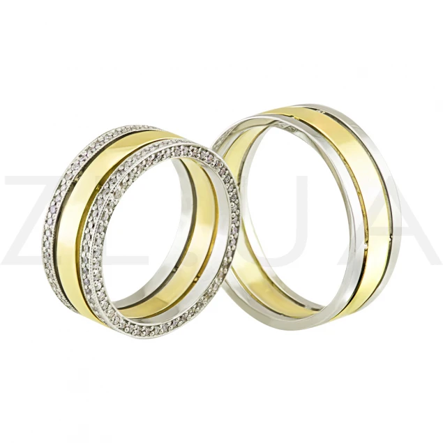 Обручальное кольцо "Подарок Афродиты" с бриллиантами  Photo-3