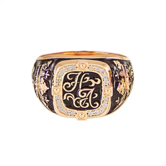 Обручальное кольцо "Королевская изысканность" с бриллиантами