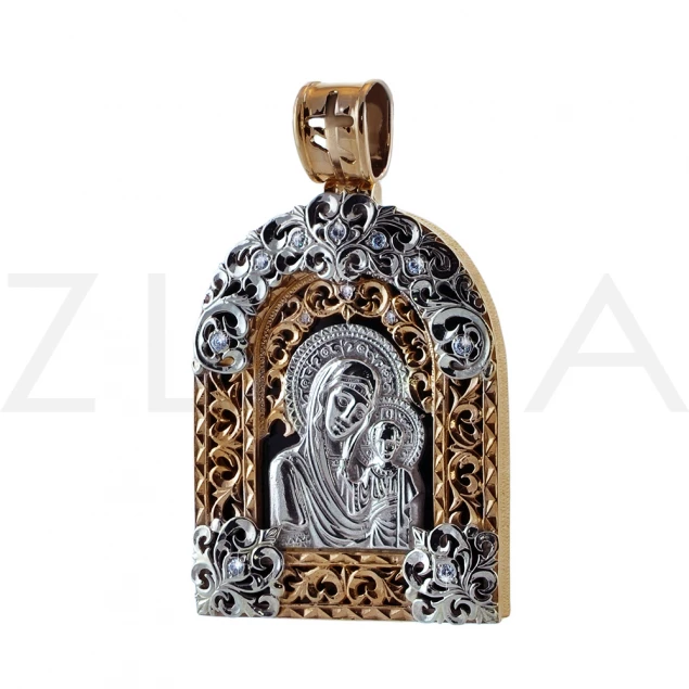 Казанська ікона "Божої Матері" на камені