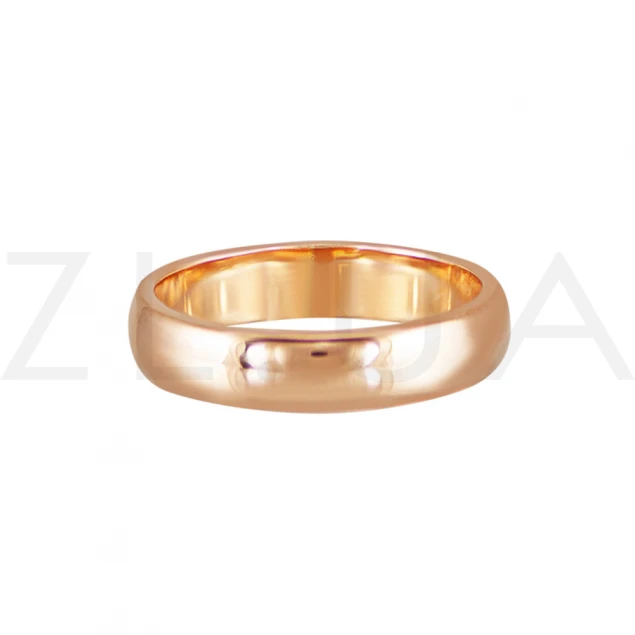 Обручальное кольцо "Классика" в красном золоте