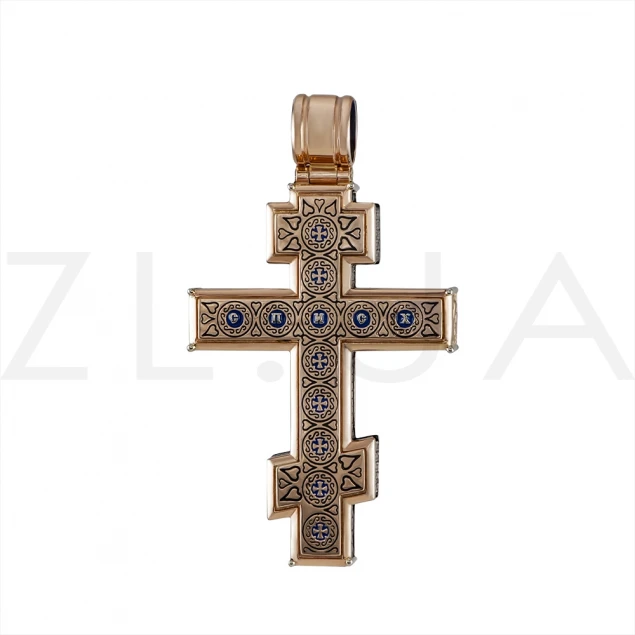 Крест восьмигранник с эмалью Photo-1