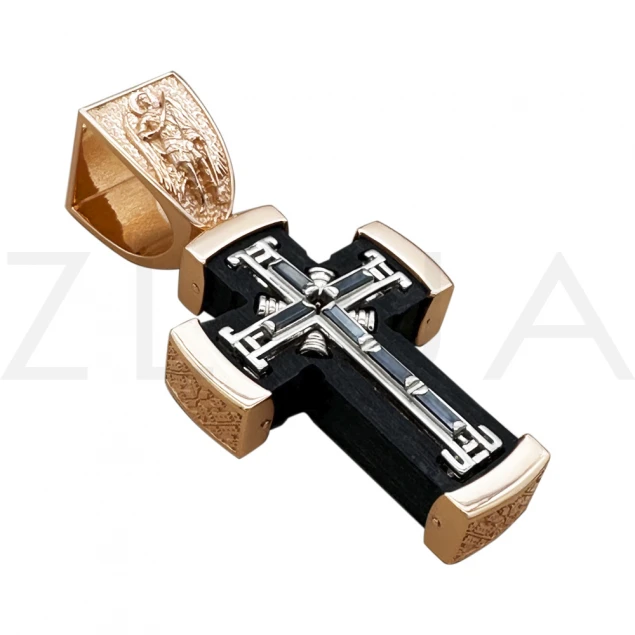 Крест "Витраж" на деревяной основе Photo-1