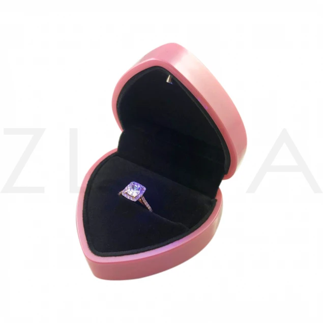 Подарункова коробочка "Серце" в рожевому кольорі Photo-2
