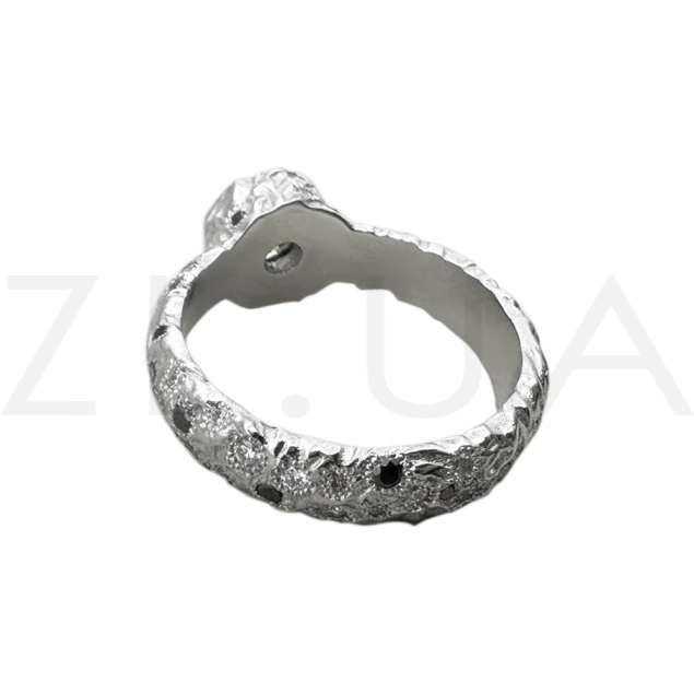 Помолвочное кольцо с текстурой Photo-3
