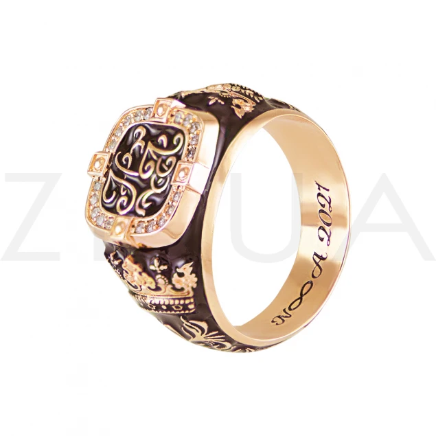 Обручальное кольцо "Королевская изысканность" с бриллиантами Photo-5