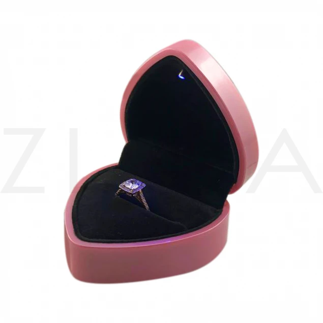 Подарункова коробочка "Серце" в рожевому кольорі Photo-1