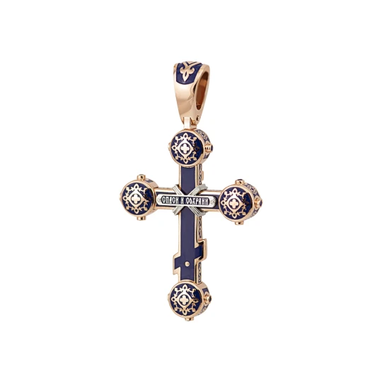Крест со вставками камней
