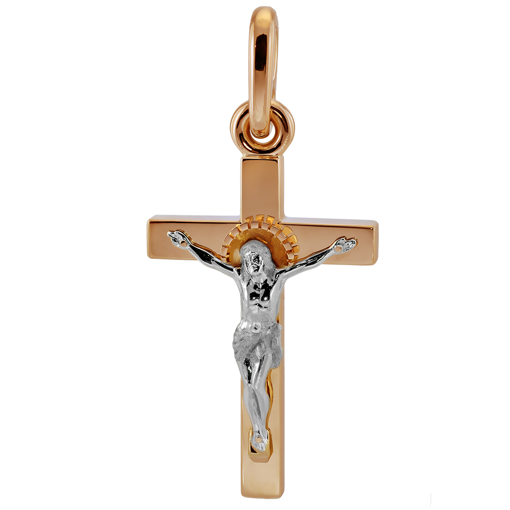 Большой, ровный, православный крест с Распятием
